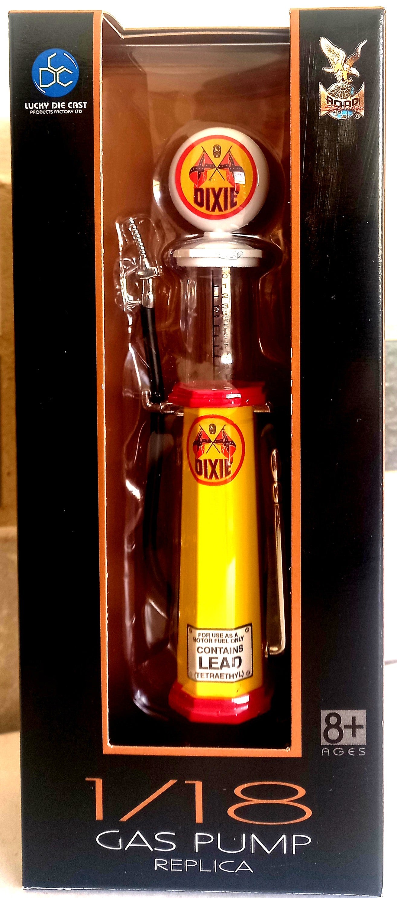 Dixie Gas Pump (Round) - 1/18 Scale Yat Ming YAT98722