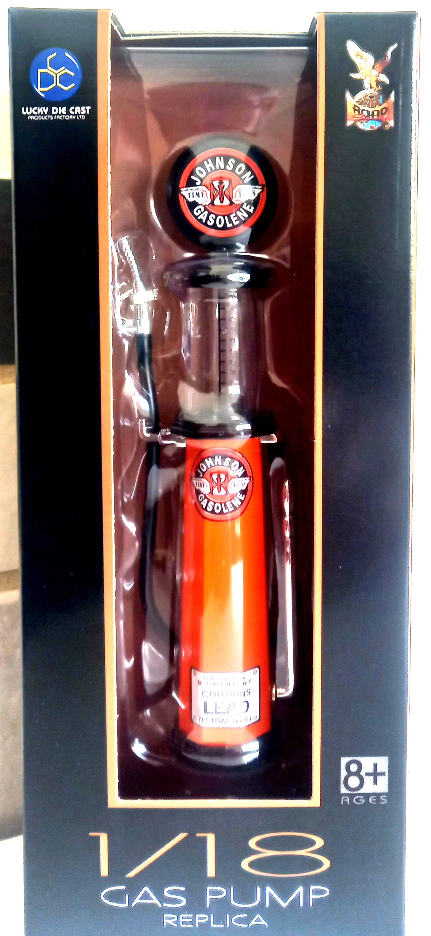 Johnson Gas Pump (Round) - 1/18 Scale Yat Ming YAT98762