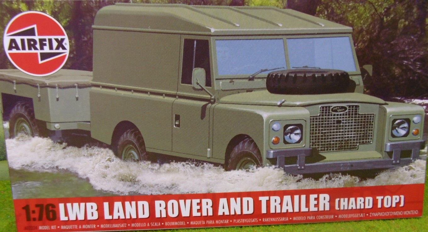 LWB Land Rover (Hard Top) & Trailer - 1/76 Scale - Airfix - A02324