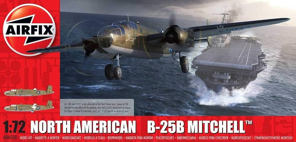 North American B-25B Mitchell 1/72 Scale Airfix A06020