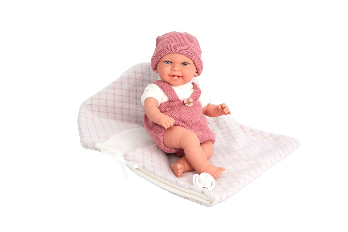 Arias Elegance Babyto Weighted Reborn Soft Body Doll includes Dummy and Blanket - 35cm (Pink) Arias 60899