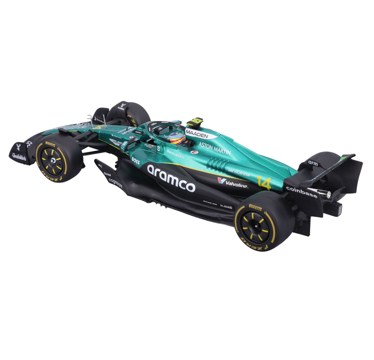 Aston Martin F1 AMR25 2025 Alonso - 1/24 Scale - Bburago - BUR18-28070A