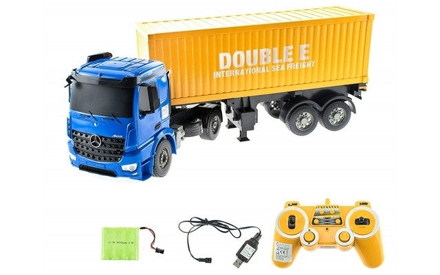 R/C MB Arocs Container Truck & USB charger 1/20 Double Eagle DE564-003C