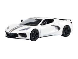 Chev Corvette C8 White 2020 - 1/24 Scale - MotorMax - MOT79360