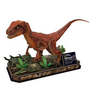 Nat Geo - Velociraptor – 63pcs CubicFun CFDS1053H