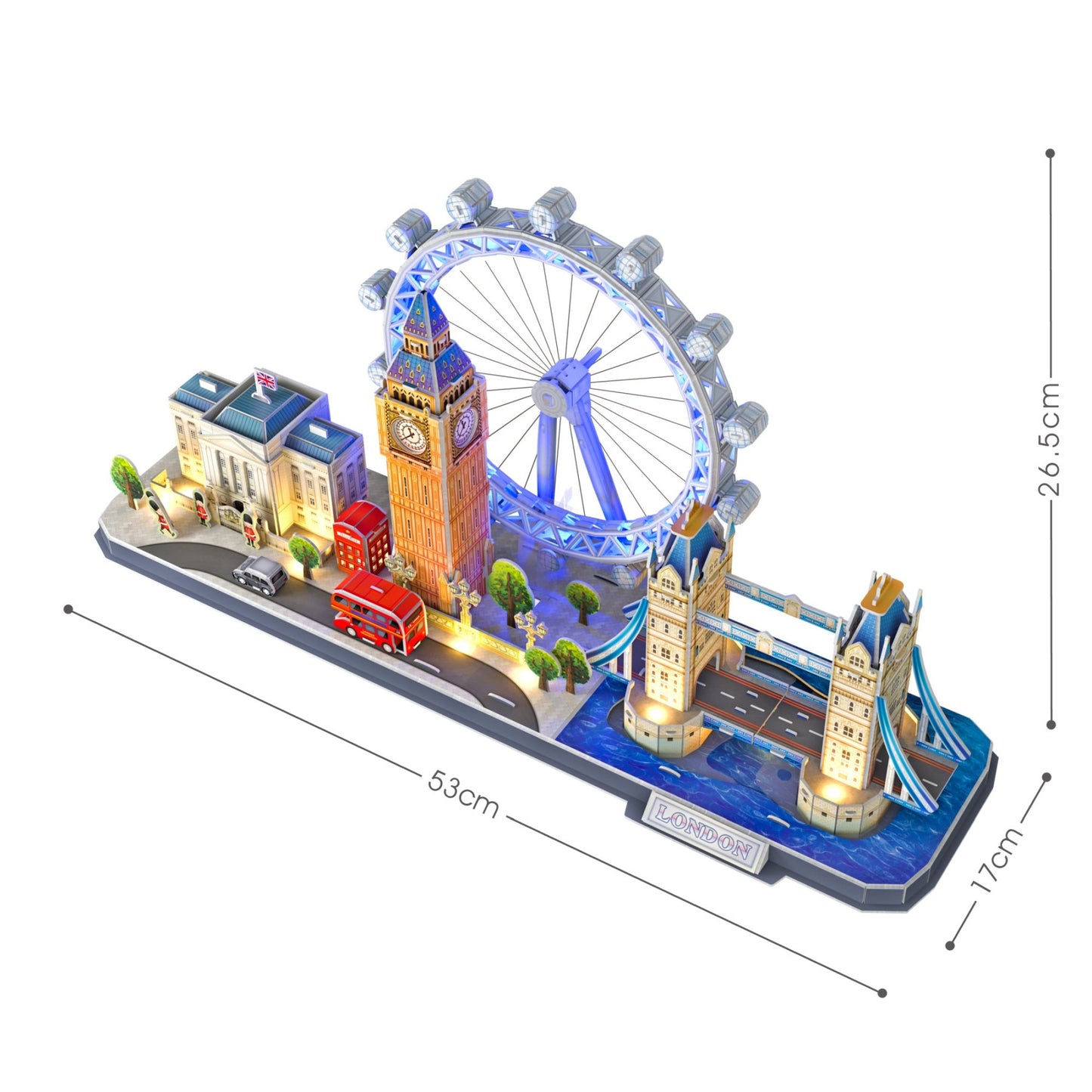 City Line London 186pcs & LED Unit CubicFun CFL532H