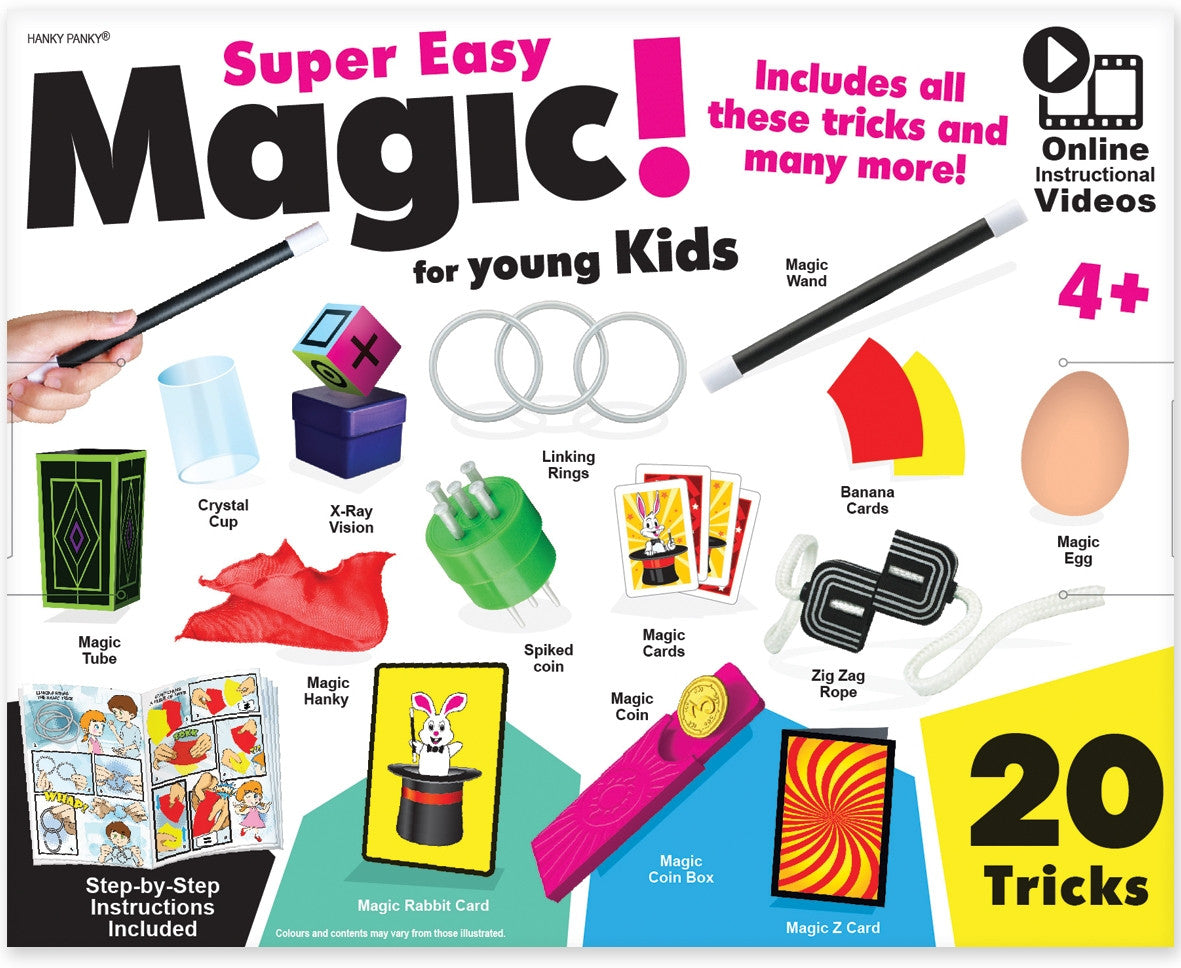 Super Easy Magic – 20 Magic Tricks Hanky Panky 4994