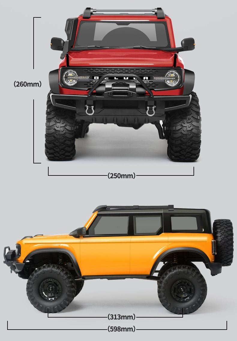 R/C R1002 Bronco (2 Speed Gear Box) Red 1/10 RC Leading HTRC1107