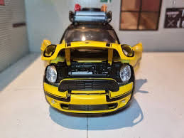 Mini Cooper S Countryman with Roof Rack Yellow - 1/24 Scale - MotortMax - MOT79752