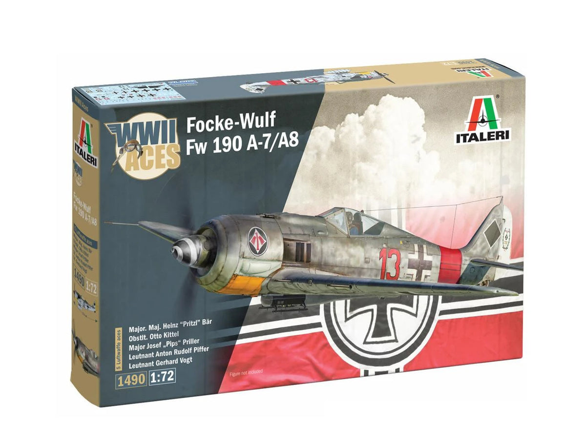 Fw 190 A-8/F Aces - 1/72 Scale - Italeri - IT1490