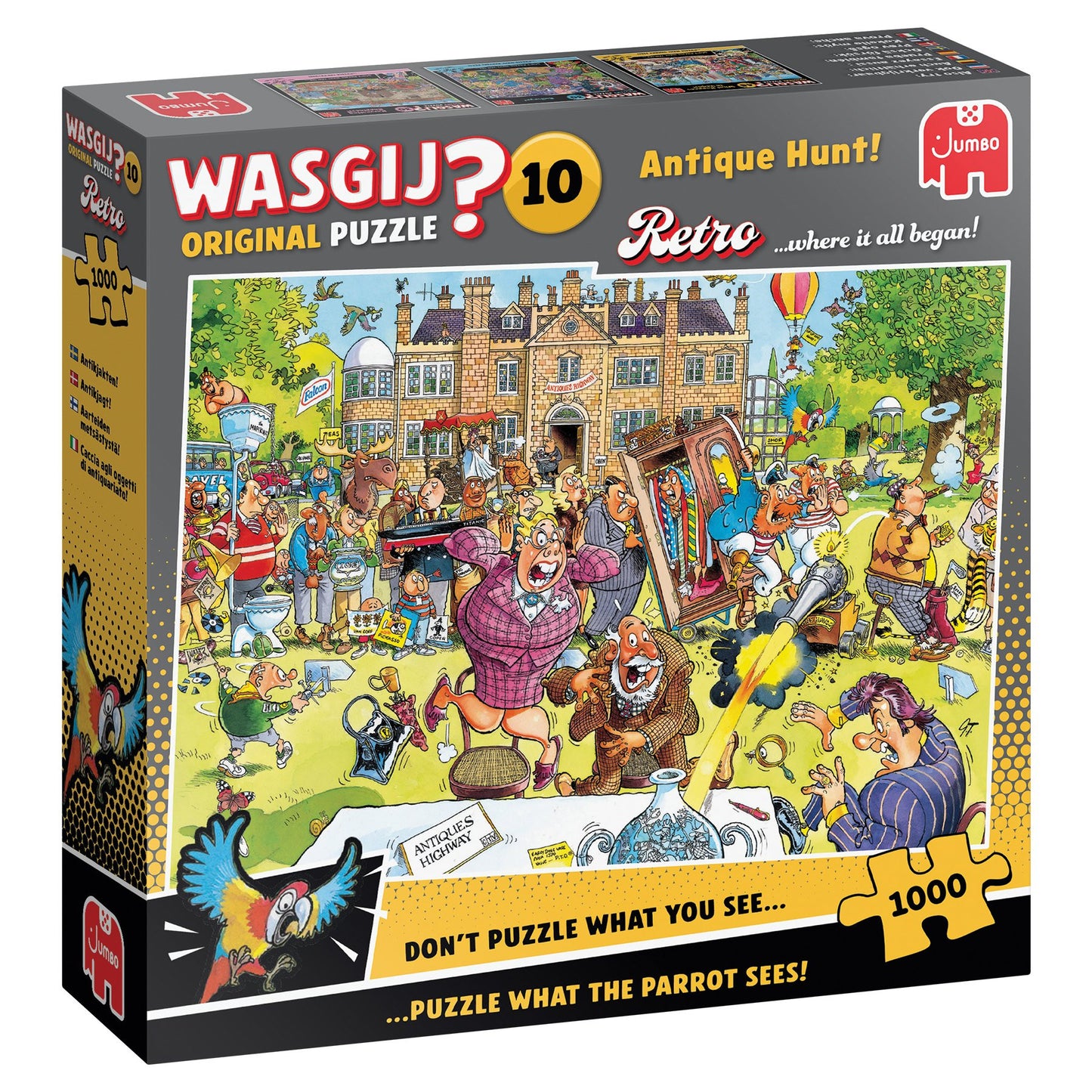 Wasgij Retro Original 10 - Antique Hunt 1000 pcs - Jumbo Puzzle - JB1110100800