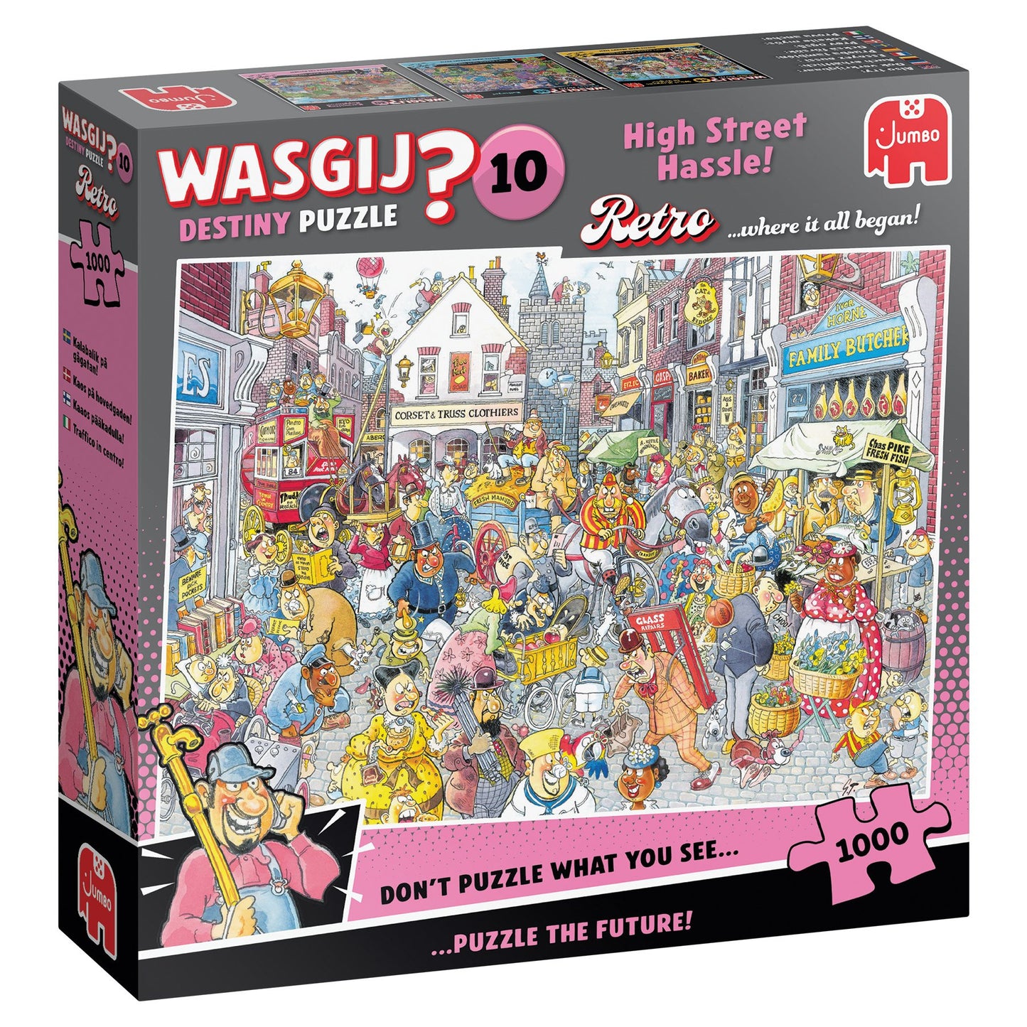 Wasgij Retro Destiny 10 High Street Hassle 1000 pcs - Jumbo Puzzle - JB1110100802