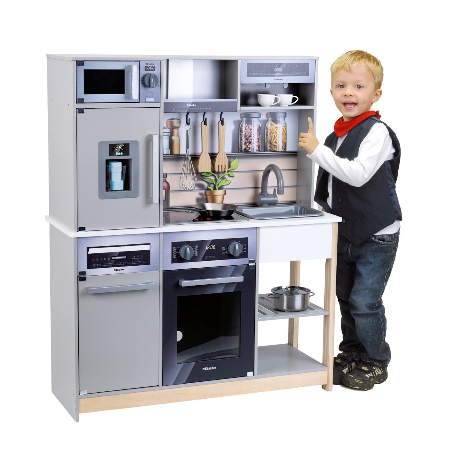 Miele - Kitchen ”Family“, wood (MDF) – Grey Klein Toys 7194