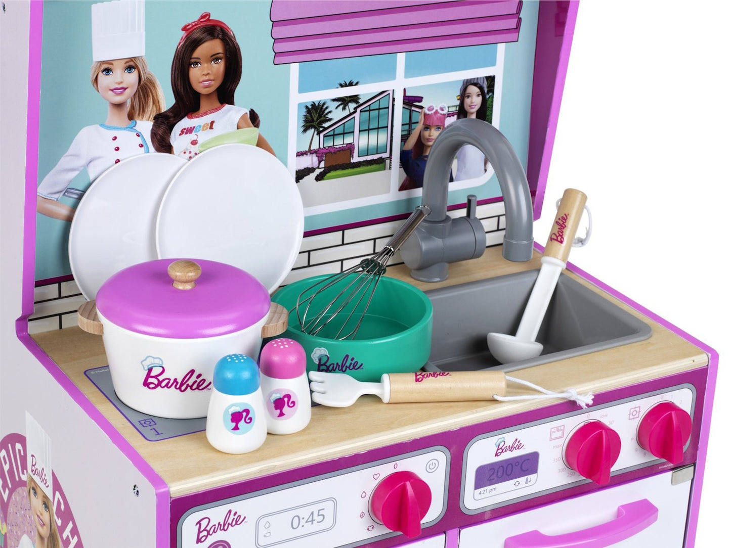 Barbie - Toy kitchen 2 in 1, wood (MDF) Klein Toys 7312