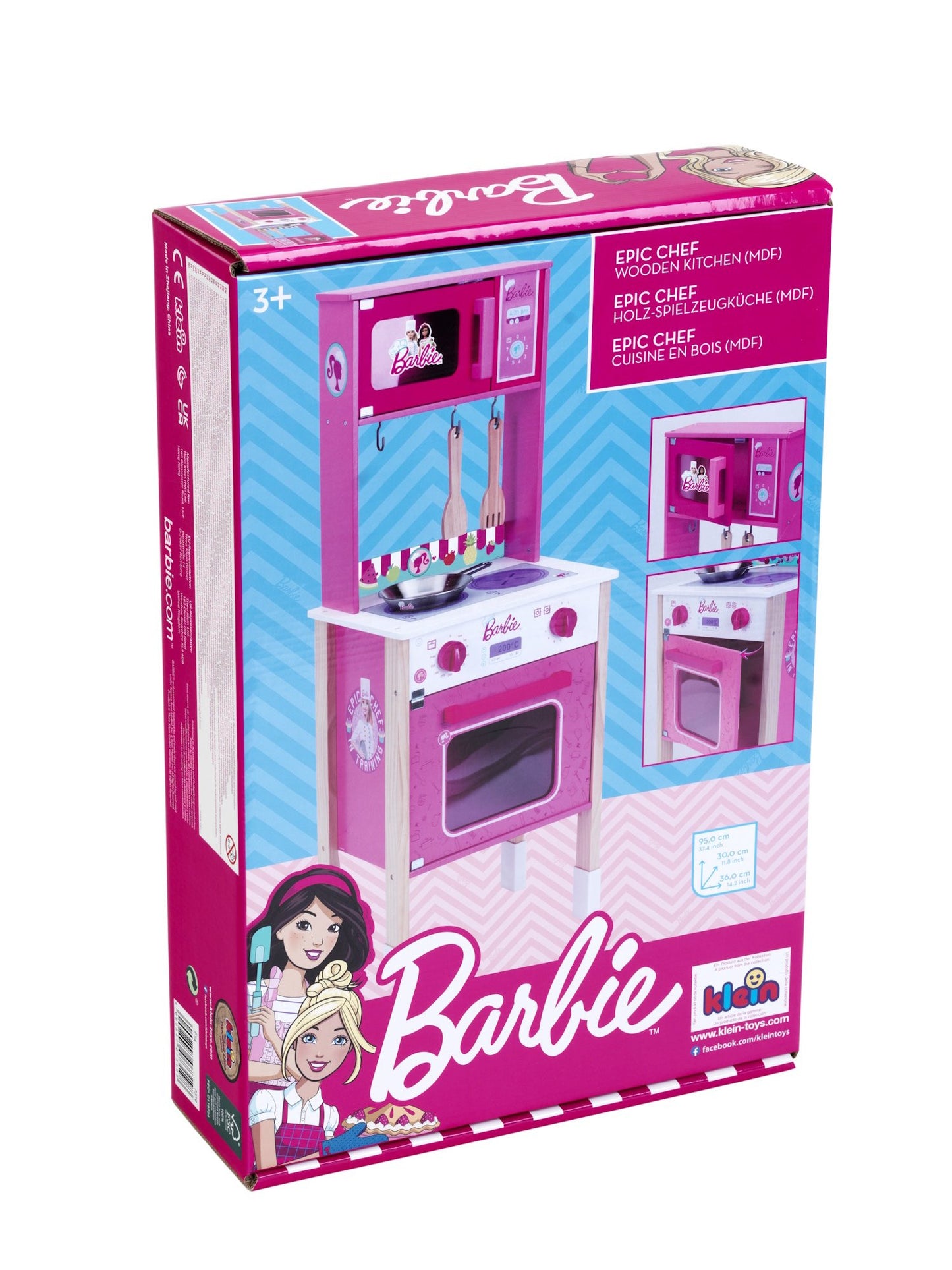 Barbie - Epic chef kitchen, wood (MDF) Klein Toys 7319