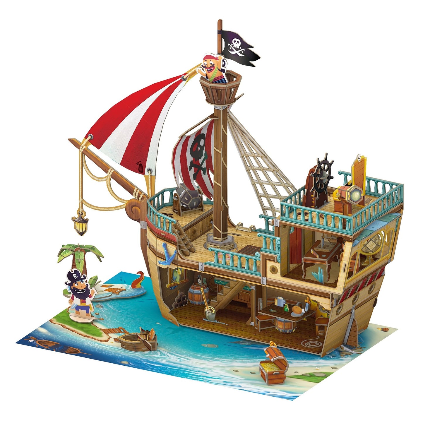 Pirate Treasure Ship 157pcs CubicFun CFP832H