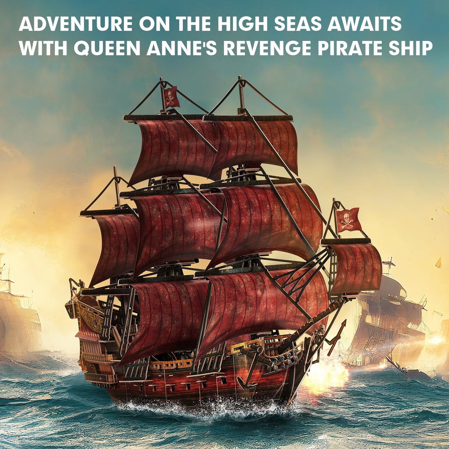 Queen Anne's Revenge 391pcs (Anniversary Red Ed.) CubicFun CFT4040H