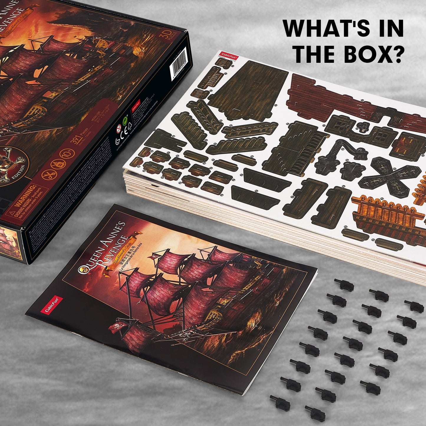Queen Anne's Revenge 391pcs (Anniversary Red Ed.) CubicFun CFT4040H