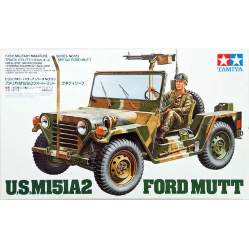 Maquette Tamiya M151A2 Ford Mutt – Véhicule Militaire US à L’échelle 1/35, à Monter Et Peindre