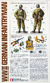 WWII German Infantryman 1/16 Scale Tamiya 36304