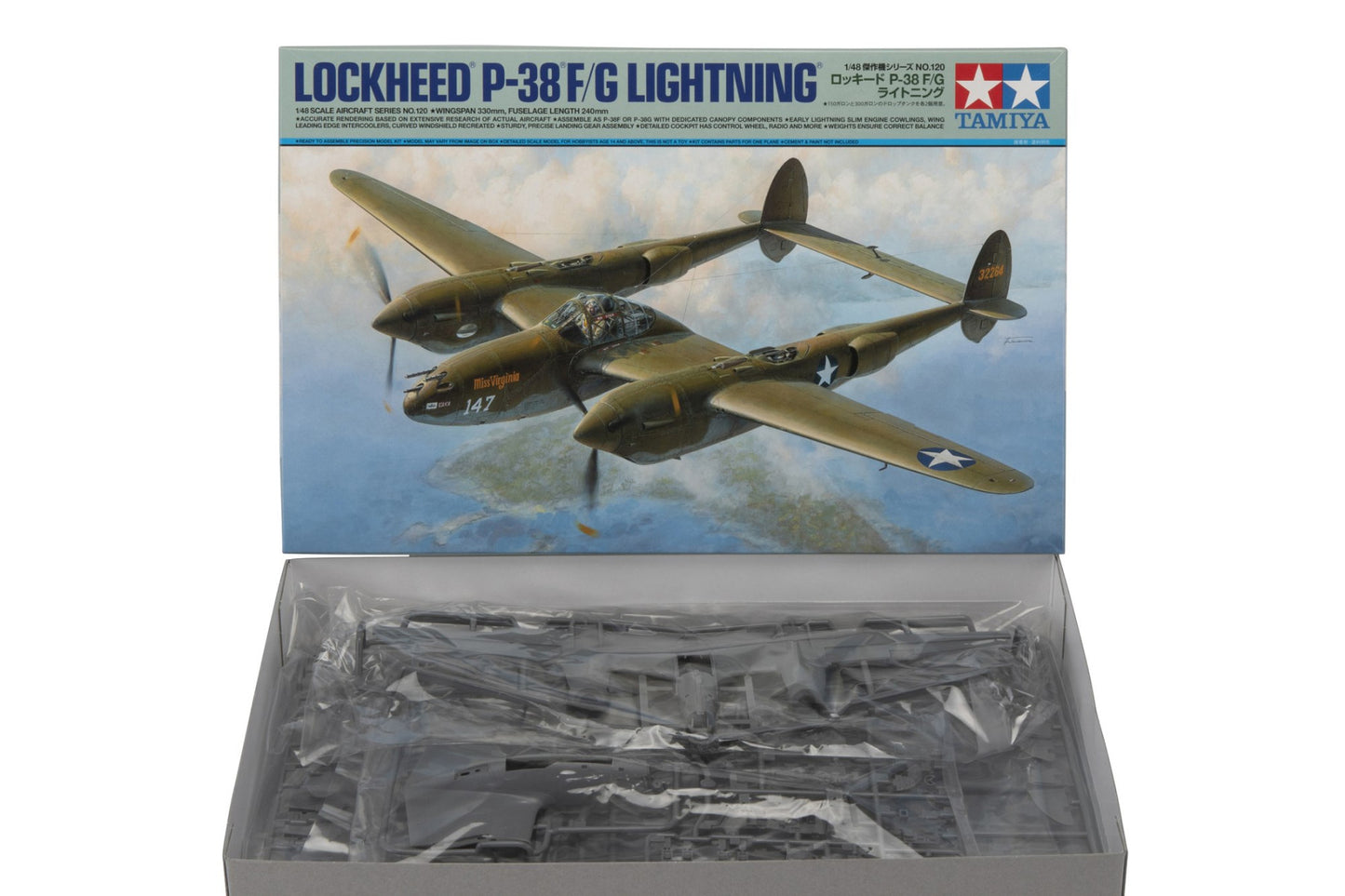 Lockheed P-38 F/G Lightning - 1/48 Scale Tamiya 61120