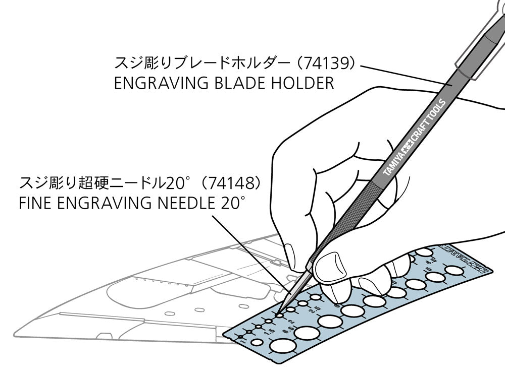 Modelling Template (Round, 1 - 12.5mm) Tamiya 74150