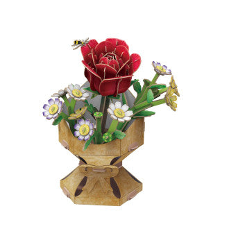 Flower Bouquet - Rose – 120pcs CubicFun CFW3301H