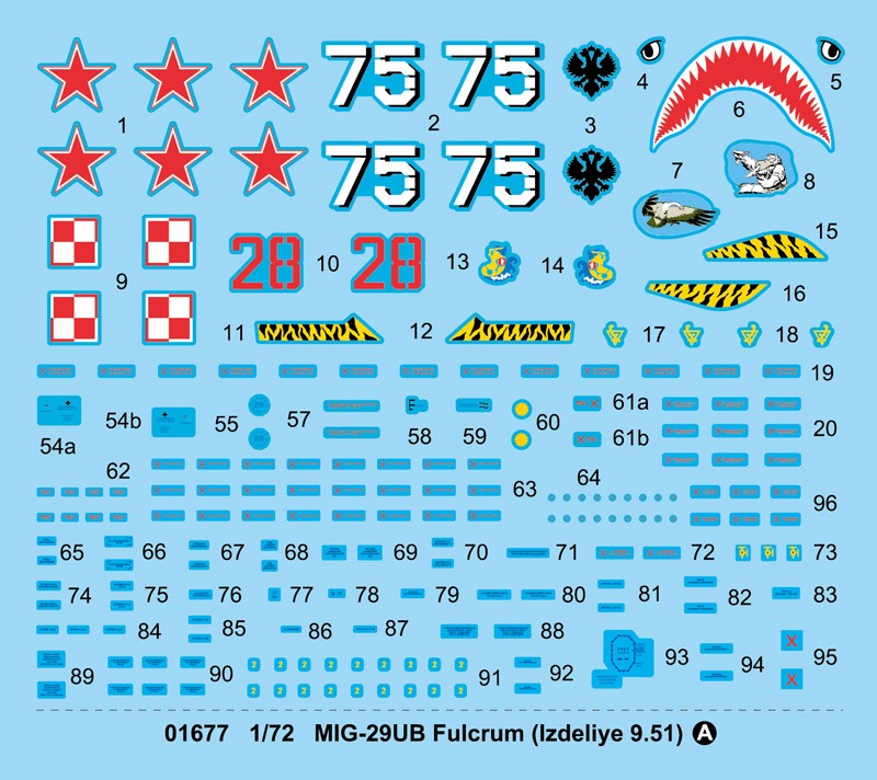 MIG-29UB Fulcrum (IZDELIYE 9.51) - 1/72 Scale - Trumpeter - TRU01677