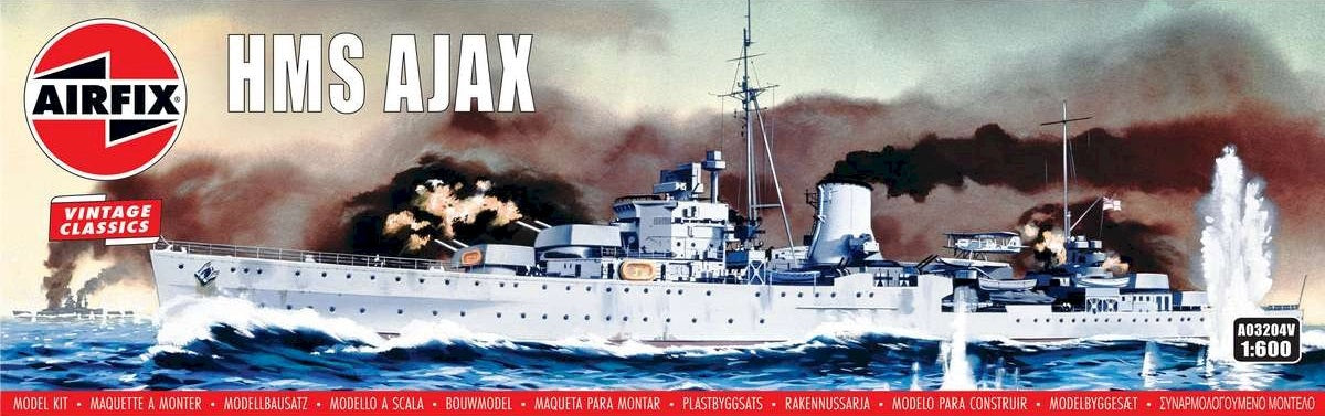 HMS Ajax - 1/600 Scale - Airfix - A03204V