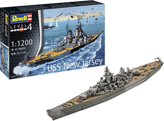 USS New Jersey - 1/1200 Scale - Revell - REV05183