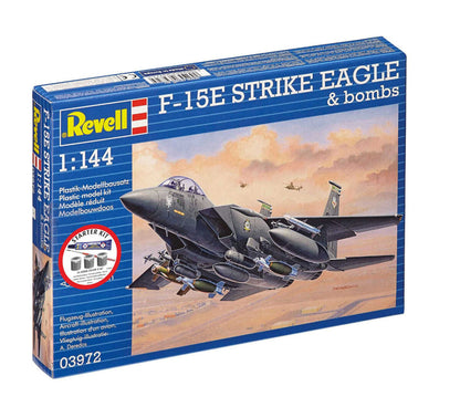 Starter Kit F-15E Strike Eagle & Bombs - 1/144 Scale - Revell - REV73972
