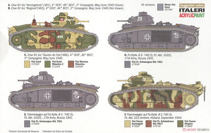 Char B1 Bis - 1/56 Scale - Italeri - IT25766