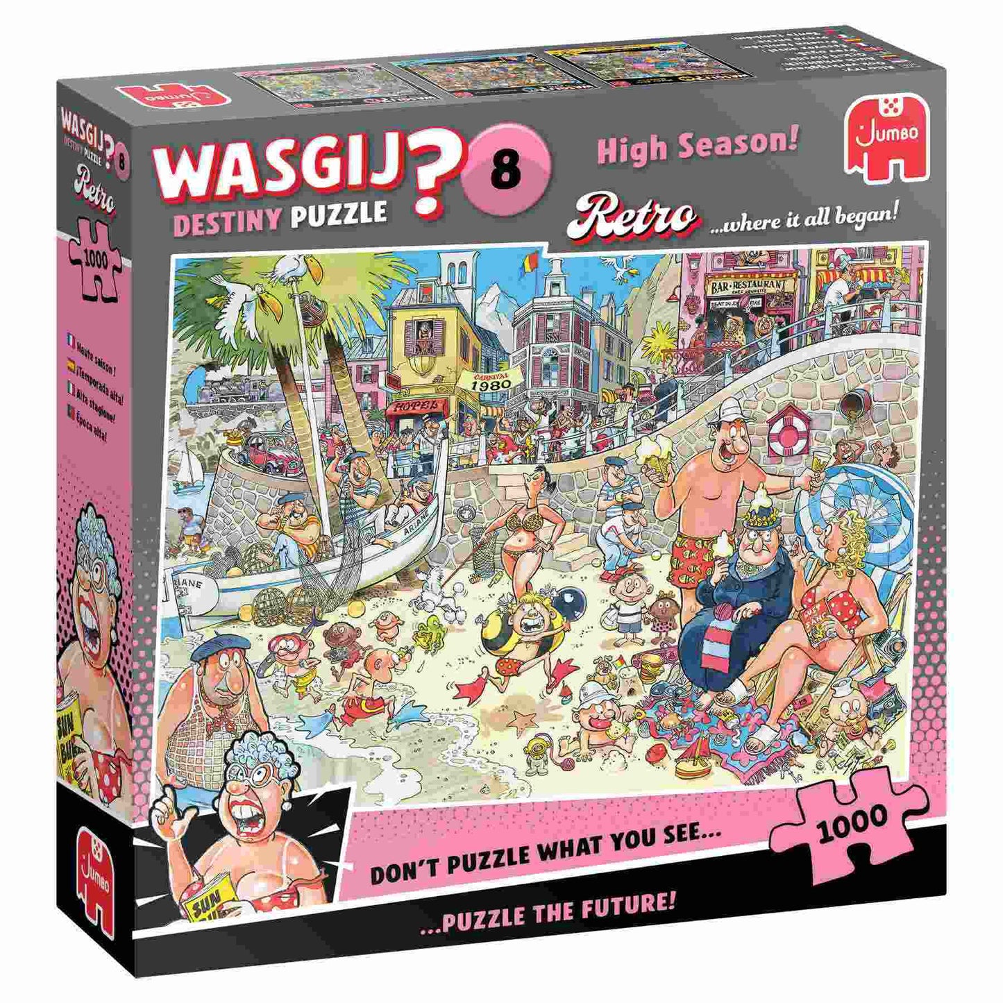 Wasgij Retro Destiny 8 - High Season 1000 pcs - Jumbo Puzzle - JB1110100580