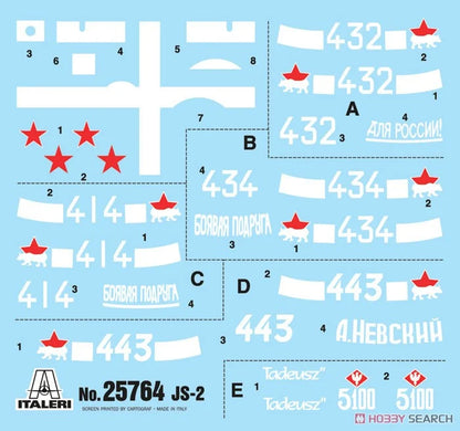 Josef Stalin JS-2 - 1/56 Scale - Italeri - IT25764