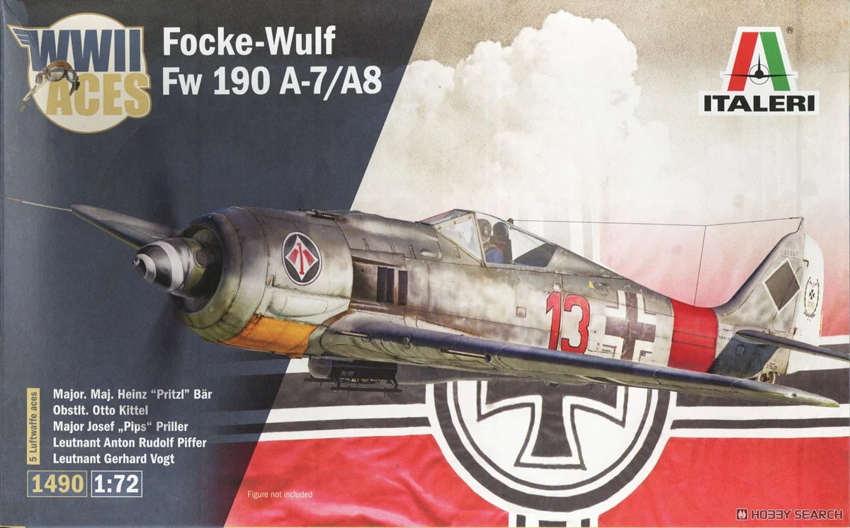 Fw 190 A-8/F Aces - 1/72 Scale - Italeri - IT1490