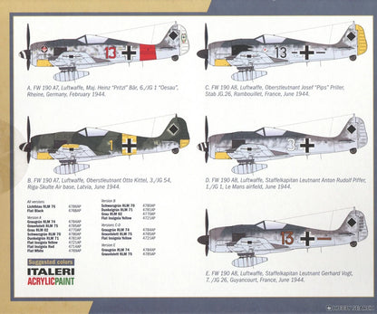 Fw 190 A-8/F Aces - 1/72 Scale - Italeri - IT1490