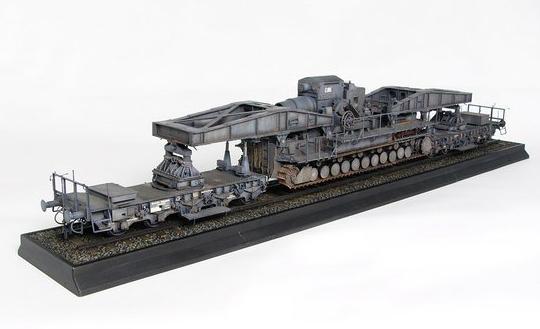 Morser Karl-Gerat 040/041 on railway transport carrier - 1/35 Scale - Trumpeter - TRU00209