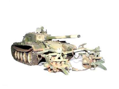 Finnish Army T-55 with KMT-5 - 1/35 Scale - Trumpeter - TRU00341