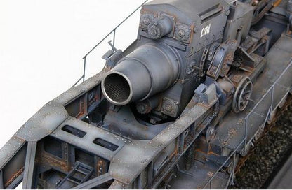 Morser Karl-Gerat 040/041 on railway transport carrier - 1/35 Scale - Trumpeter - TRU00209