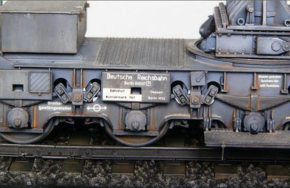 Morser Karl-Gerat 040/041 on railway transport carrier - 1/35 Scale - Trumpeter - TRU00209