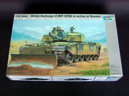 British Challenger II-KFOR in action at Kosovo - 1/35 Scale - Trumpeter - TRU00345