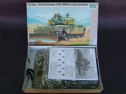 British Challenger II-KFOR in action at Kosovo - 1/35 Scale - Trumpeter - TRU00345