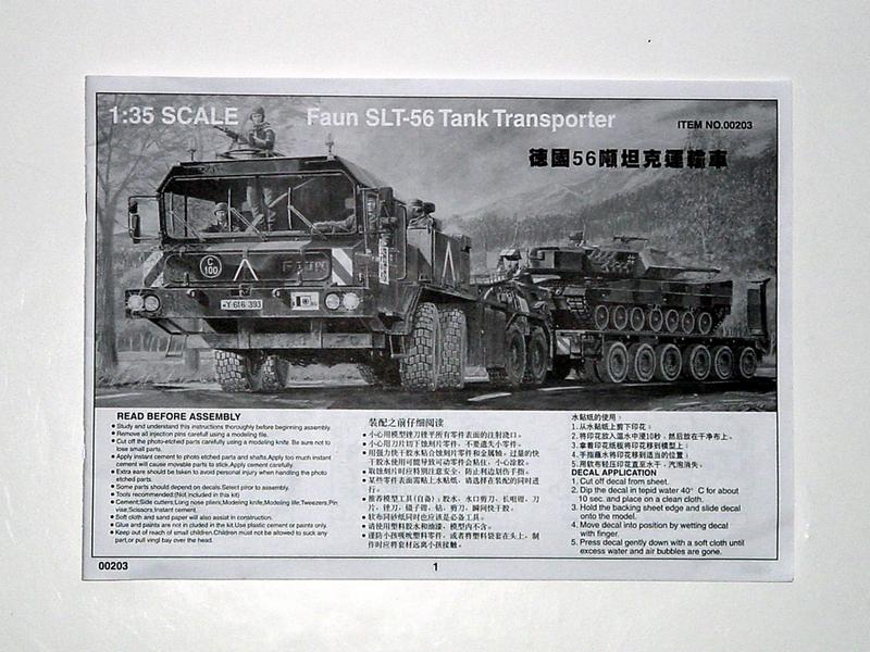 FAUN Elefant SLT-56 Panzer Transporter - 1/35 Scale - Trumpeter - TRU00203