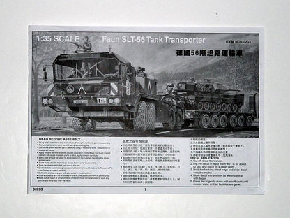 FAUN Elefant SLT-56 Panzer Transporter - 1/35 Scale - Trumpeter - TRU00203