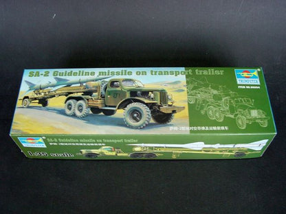 SAM-2 Guideline Missile on Transport trailer - 1/35 Scale - Trumpeter - TRU00204