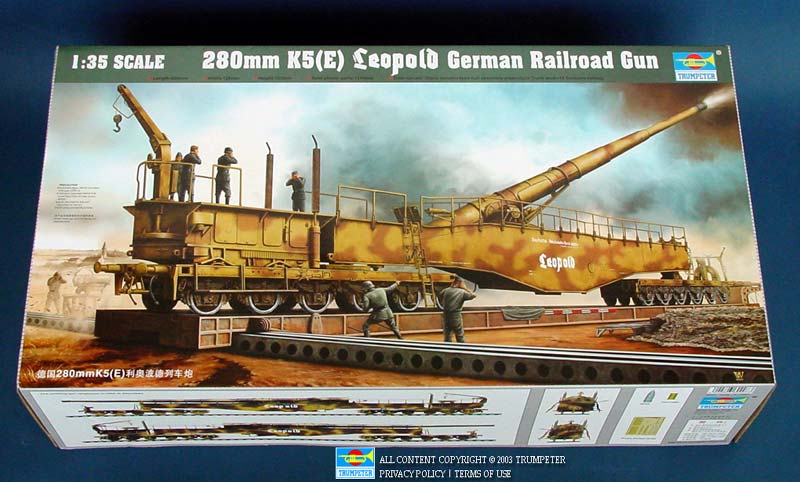 280mm K5 E Leopold German Gun - 1/35 Scale - Trumpeter - TRU00207