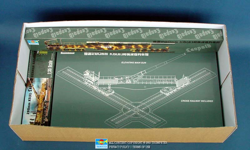 280mm K5 E Leopold German Gun - 1/35 Scale - Trumpeter - TRU00207