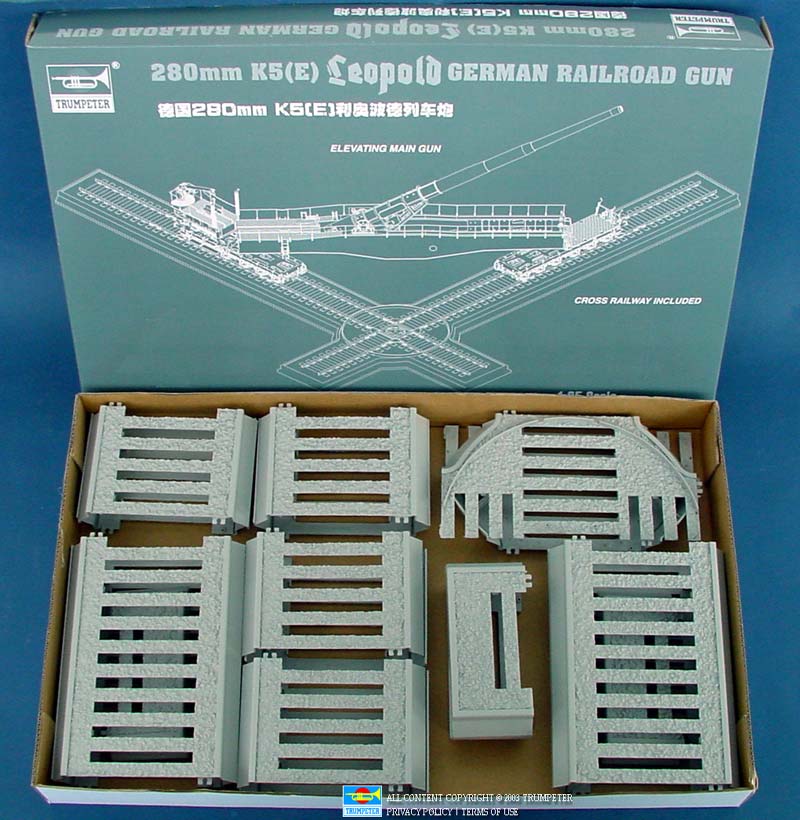 280mm K5 E Leopold German Gun - 1/35 Scale - Trumpeter - TRU00207