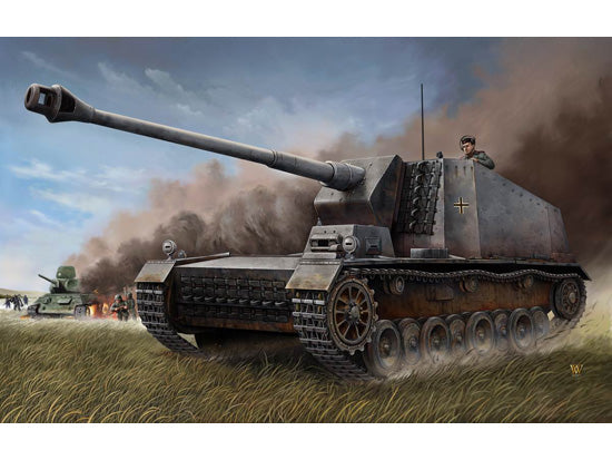 German 12.8cm SELBSTFAHRLAFETTE L/61 STURER EMIL - 1/35 Scale - Trumpeter - TRU00350