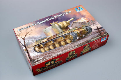 German PZ. KPFM KV-2 754(R) Tank - 1/35 Scale - Trumpeter - TRU00367